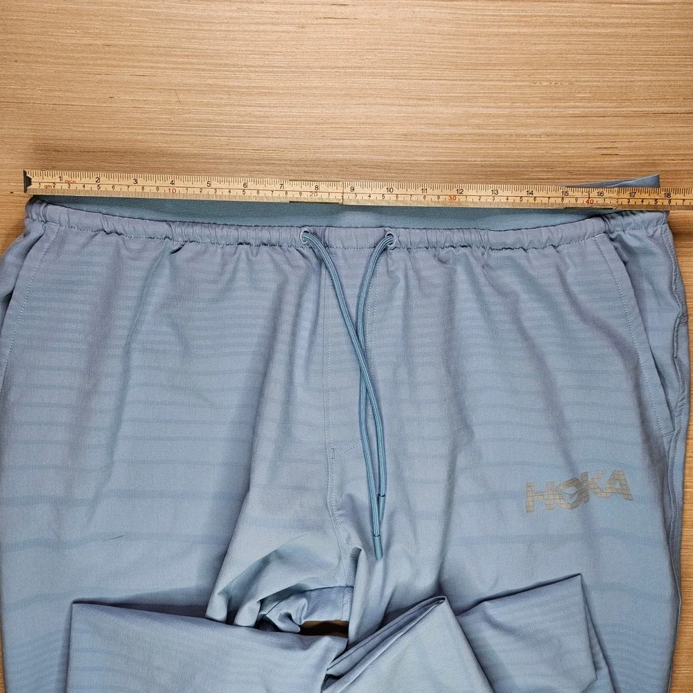 Hoka One One Pale Blue Joggers with Drawstring - Picture 9 of 13